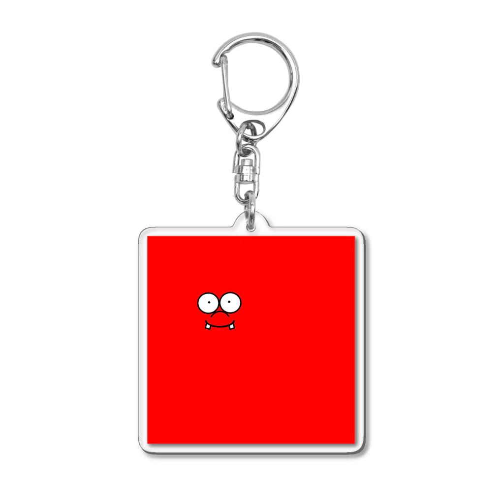 絵心無き者の努力の店小屋のレッドボーイ Acrylic Key Chain