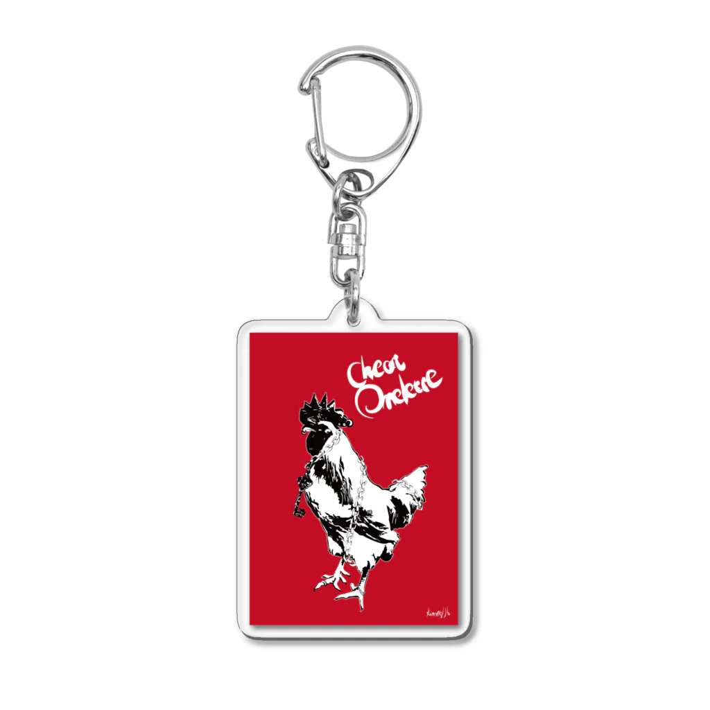 cheat omeletteのロックなニワトリ  Acrylic Key Chain