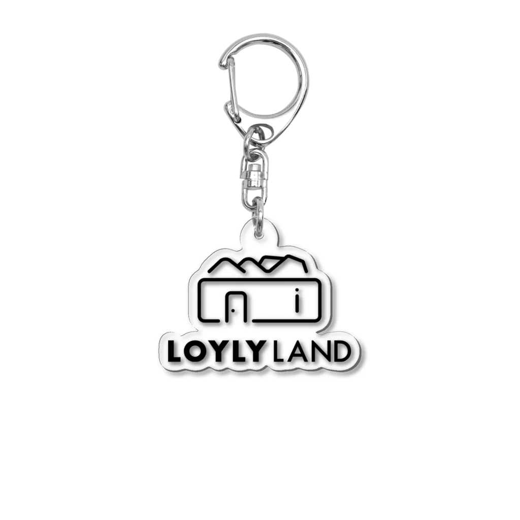 ロウリューランド【公式】のおしゃかわロゴマーク（BK) Acrylic Key Chain