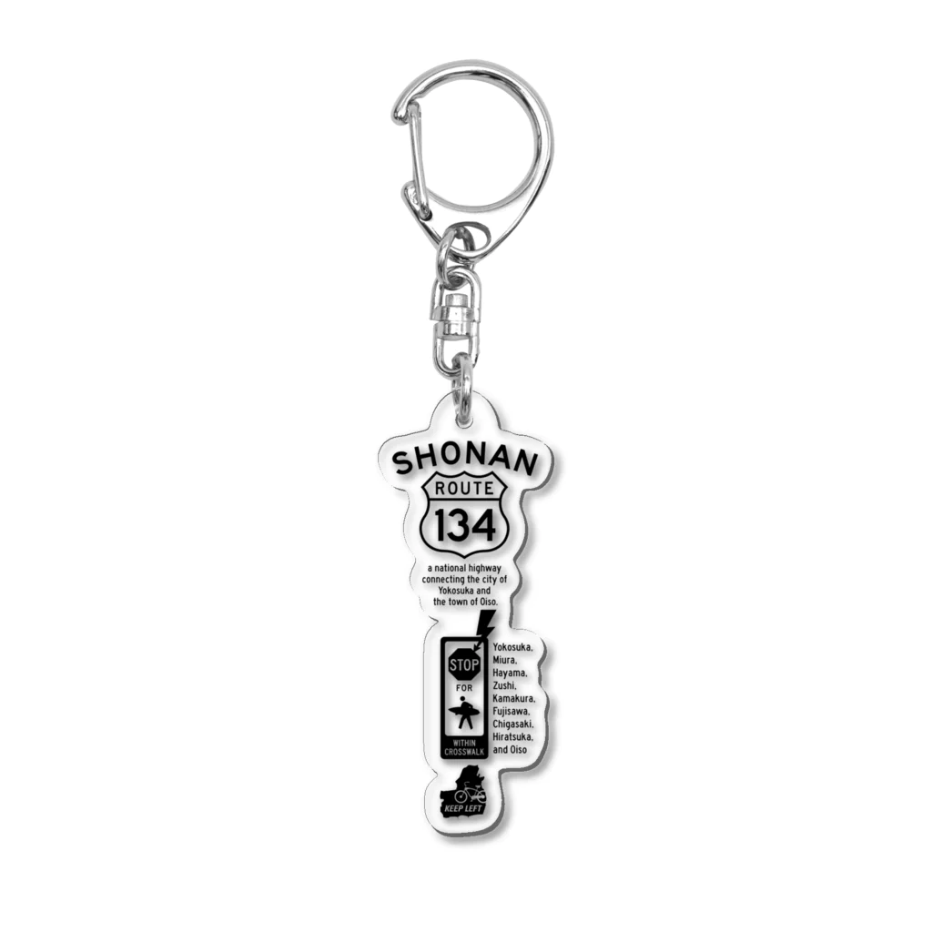 boldandnewのR134_No.001_BK Acrylic Key Chain