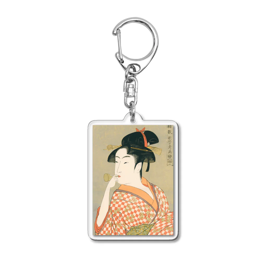 寿めでたや(ukiyoe)のUkiyoe　Utamaro Acrylic Key Chain