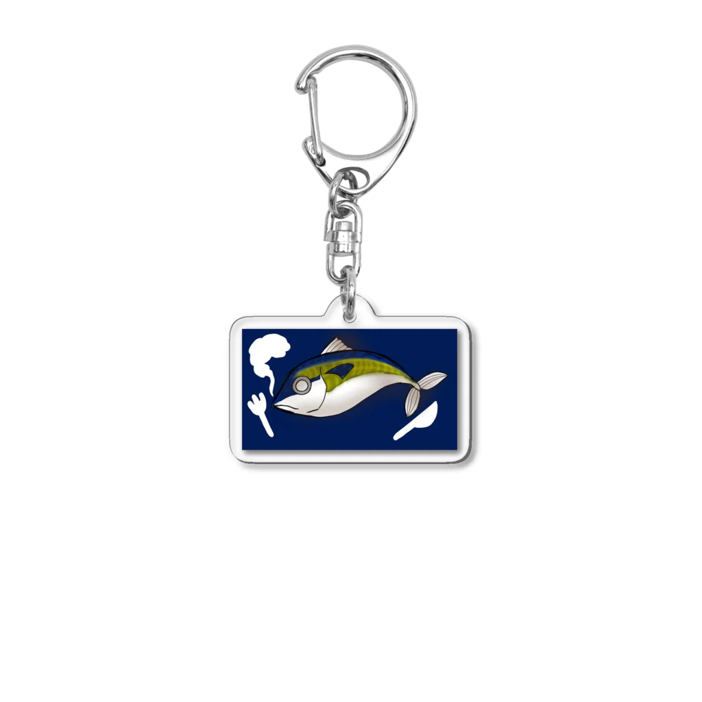 RAMworkshopの物言いたげなさばくん Acrylic Key Chain