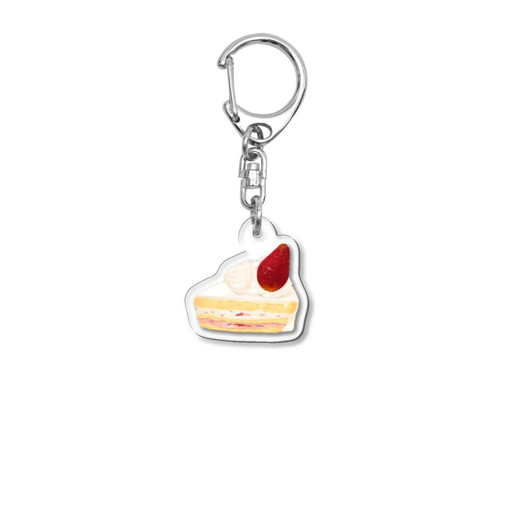 夏凪のいちごのショートケーキ Acrylic Key Chain