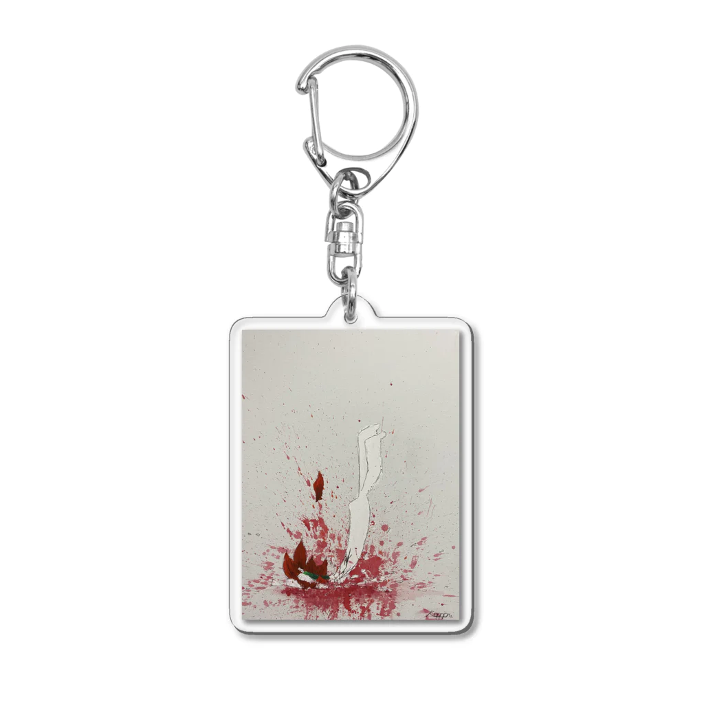 花瓶の疑問の飛び降り自殺 Acrylic Key Chain