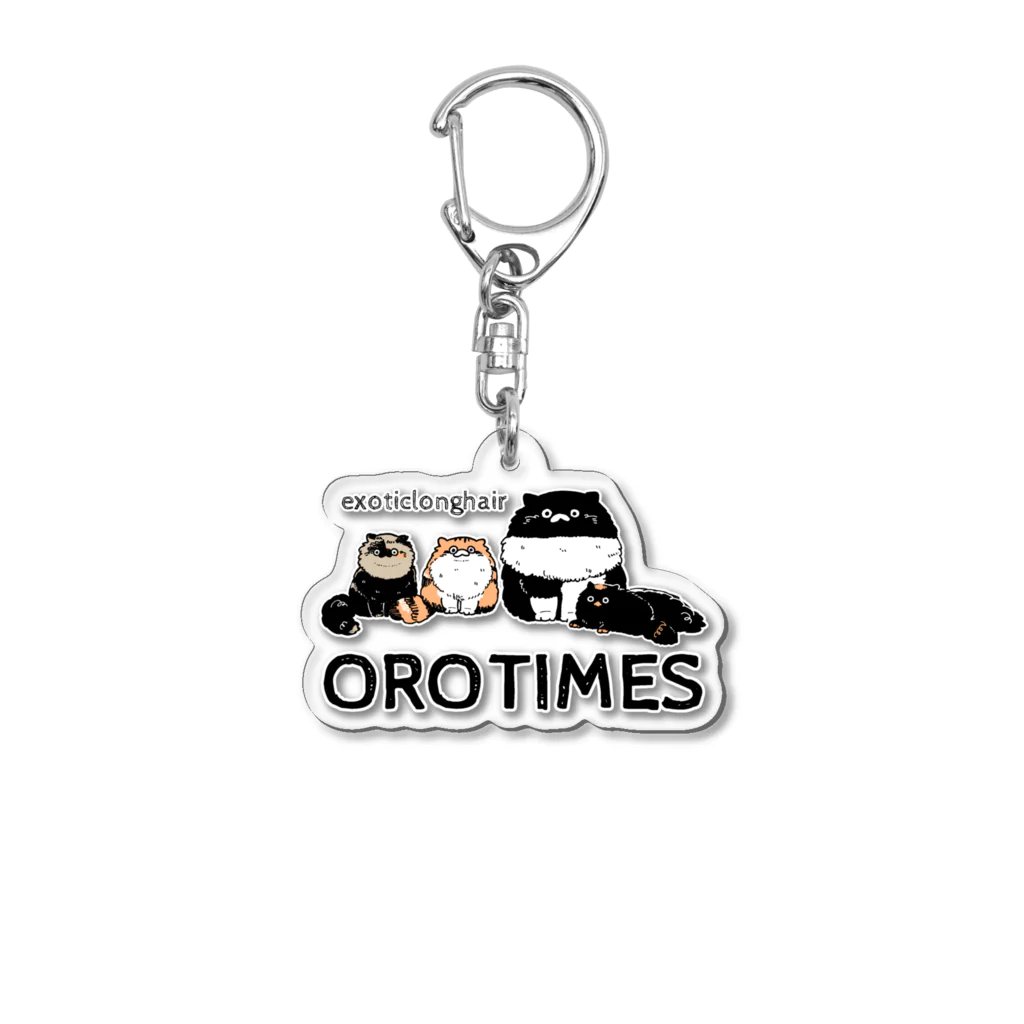 OROTIMESの4匹セット アクリルキーホルダー