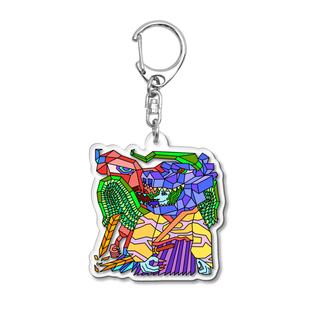 Hiroki Kitazawaの殿様ドラゴン Acrylic Key Chain