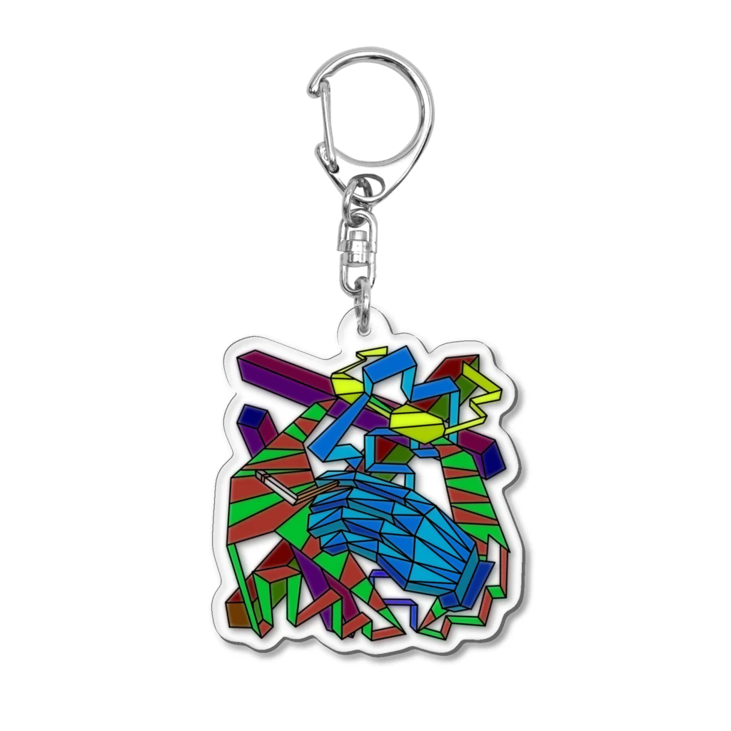 Hiroki Kitazawaのメガネん Acrylic Key Chain