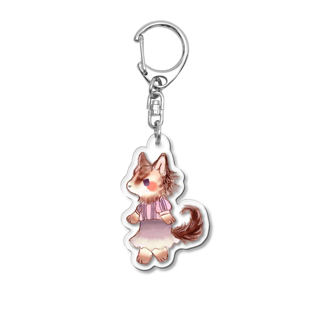 ノアオオカミのオオカミのウルフル Acrylic Key Chain