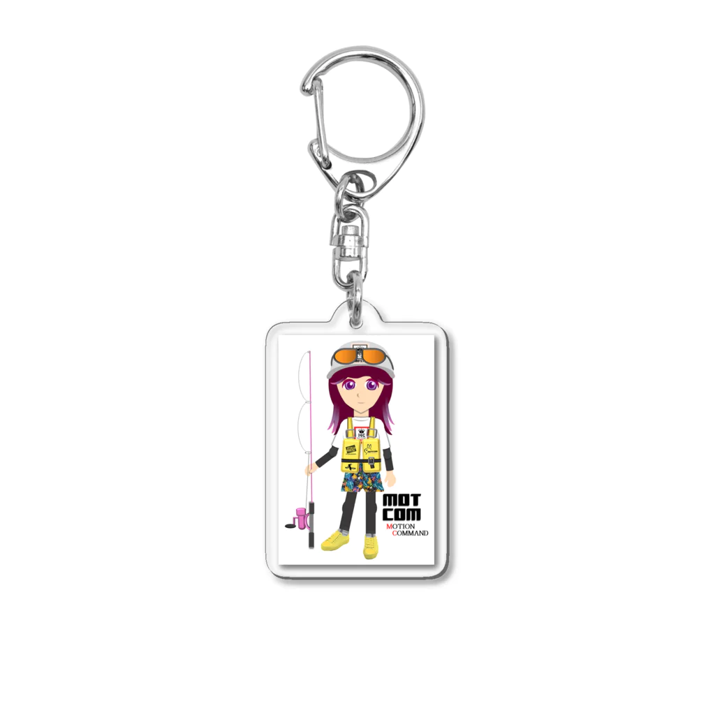 MOTCOM Winkel+の釣りガール　Fishinggirls Acrylic Key Chain