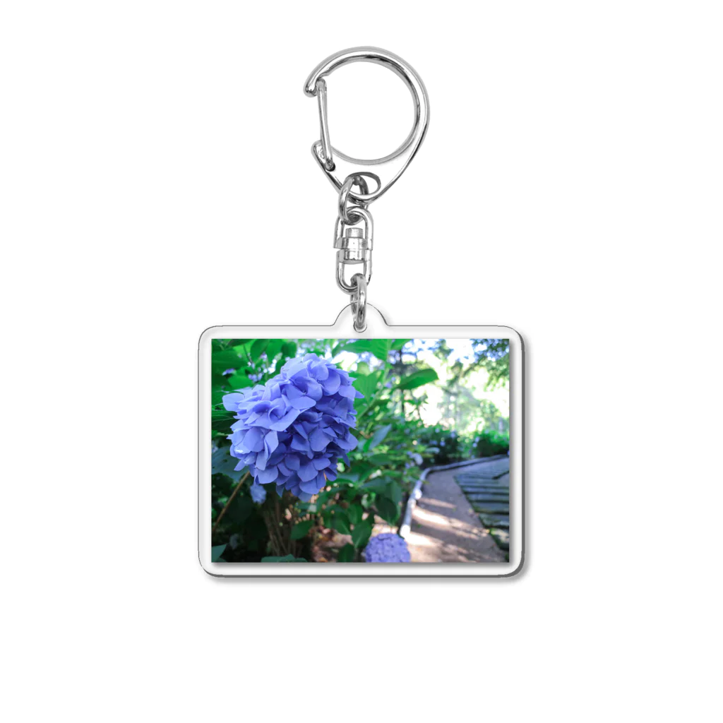 Un-Obliviateの華にブルー Acrylic Key Chain