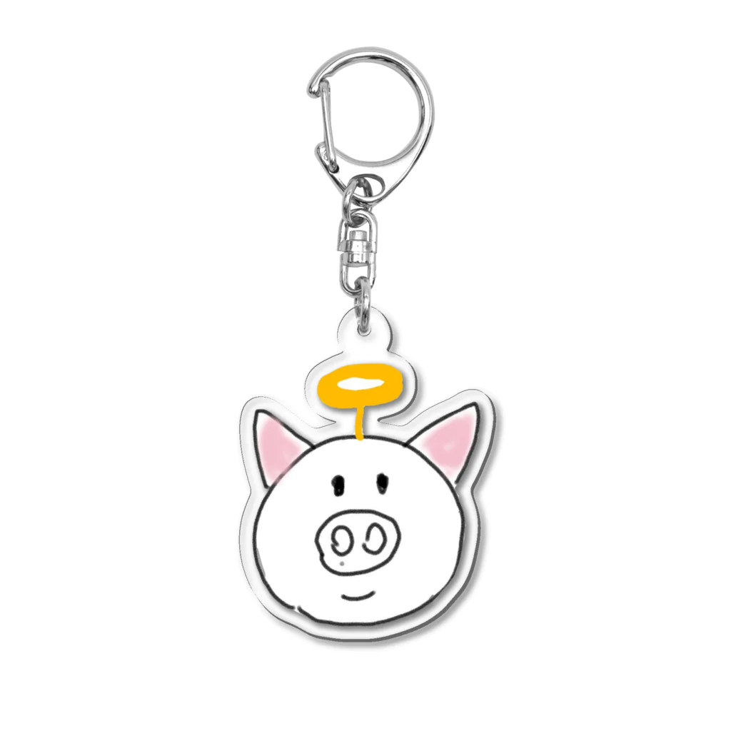 デザイン堂しまえながのぶたてんち Acrylic Key Chain