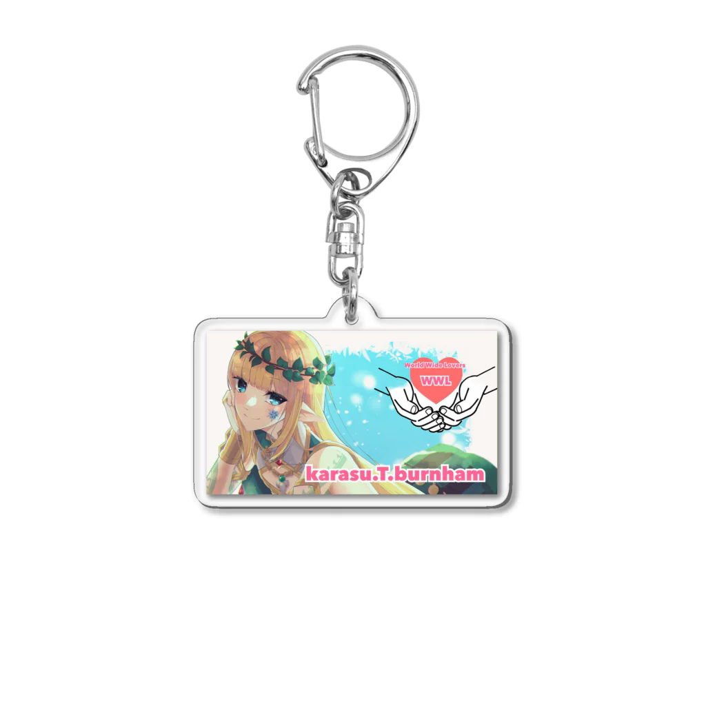 karasu.T.burnham🇯🇵❤️🌏のWWL公式チャリティーグッズ Acrylic Key Chain