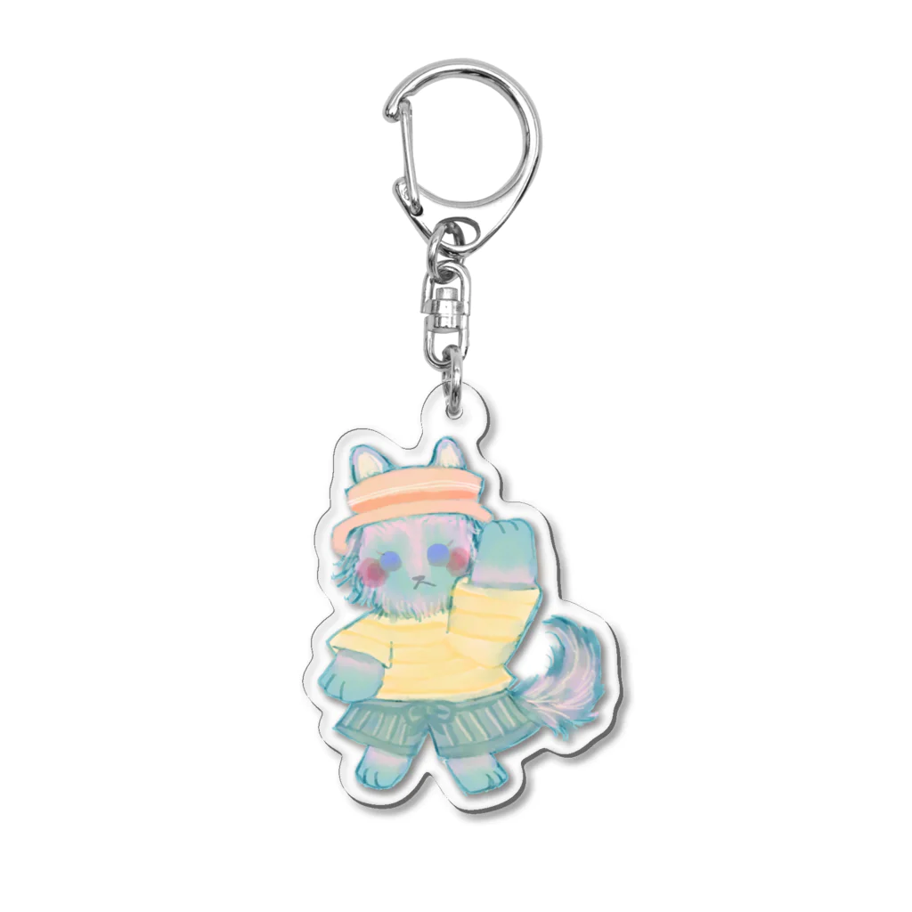 ノアオオカミのオオカミのウルフル Acrylic Key Chain