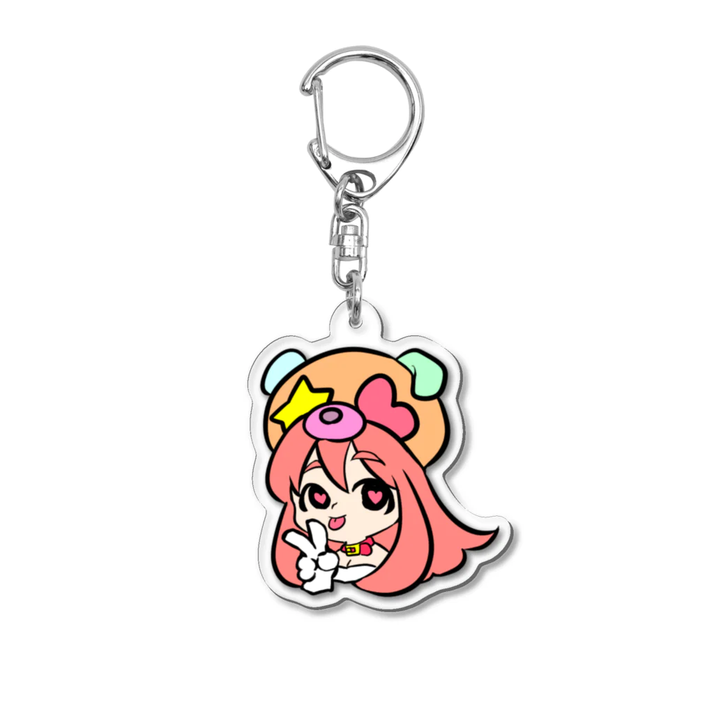笹川やよい🐼Skeb依頼くださいのぱんだちゃんぴーす Acrylic Key Chain