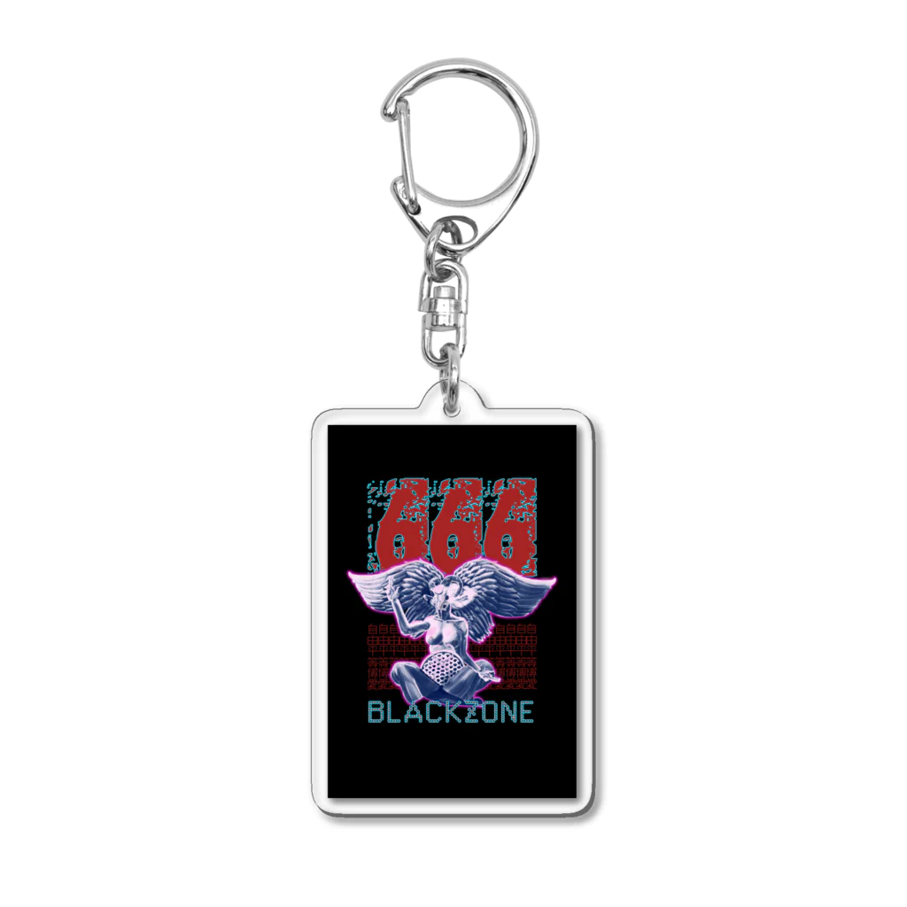 BlackZone病み市の自由平等博愛 Acrylic Key Chain