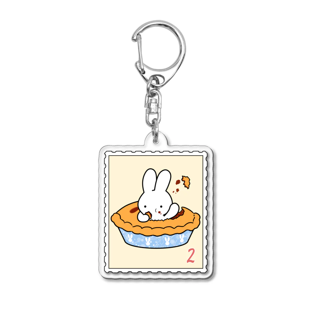 アカミのお店のうさぎのパイになるもんか！ Acrylic Key Chain