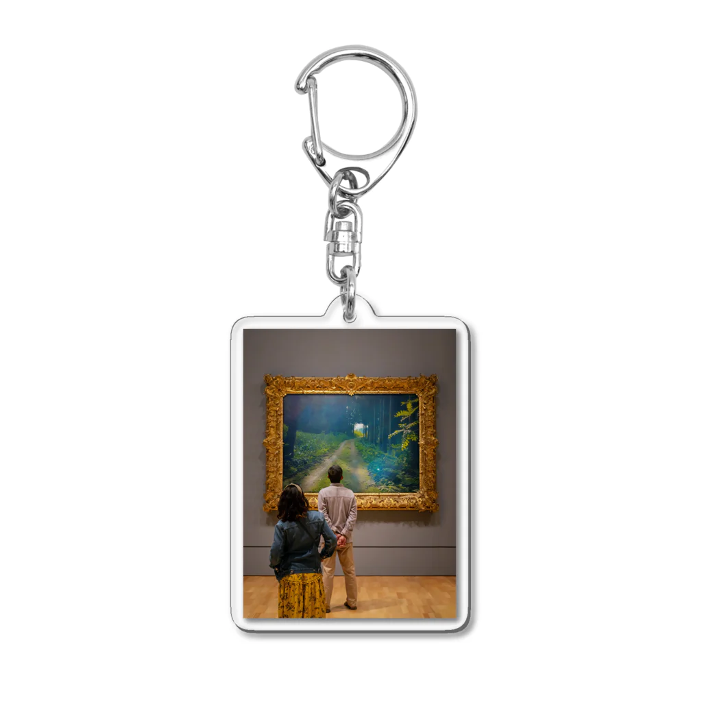 3110ARTのグラベルを眺める Acrylic Key Chain