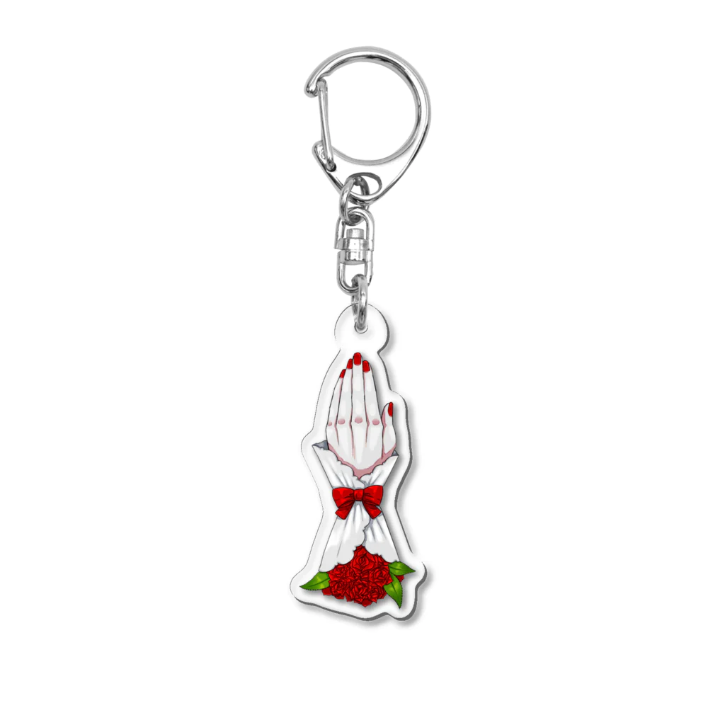 幽霊島の御手(薔薇) Acrylic Key Chain