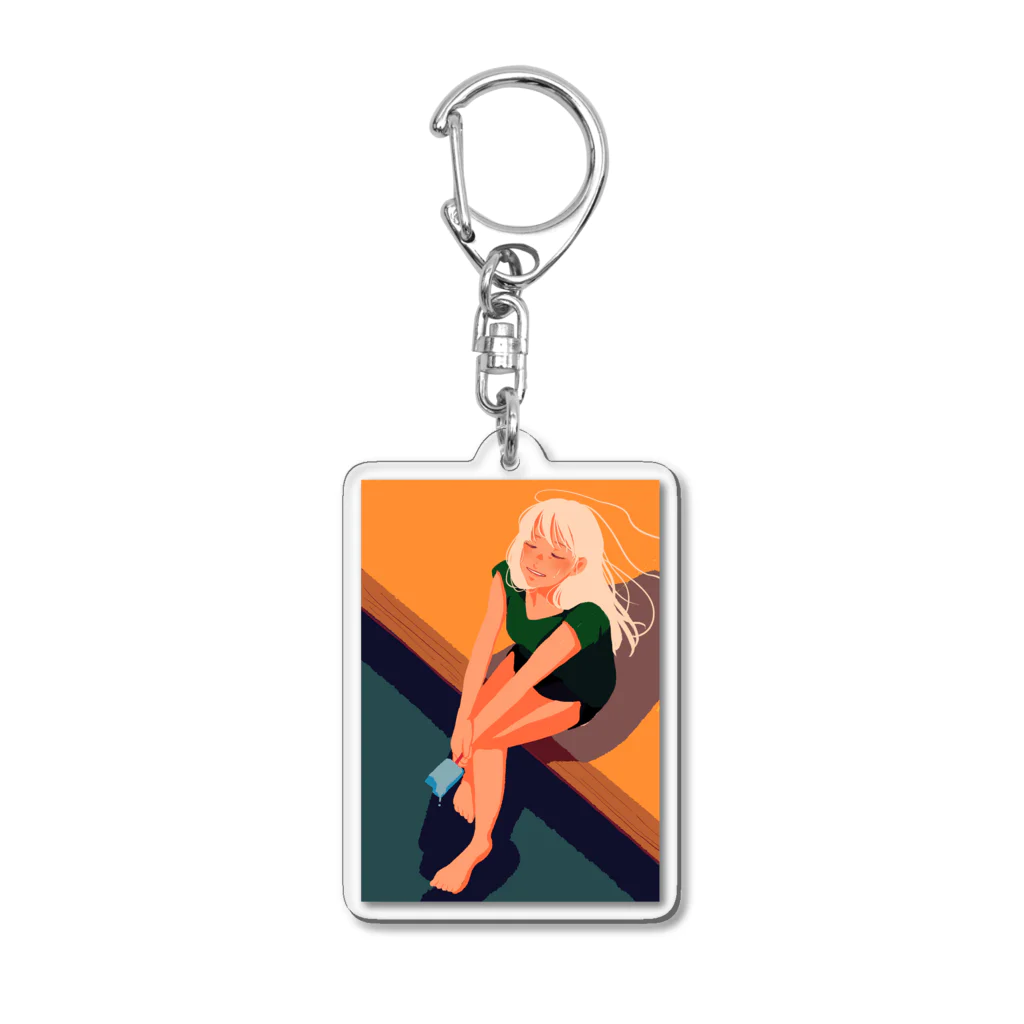 Kimumomoの初夏の夕風 Acrylic Key Chain