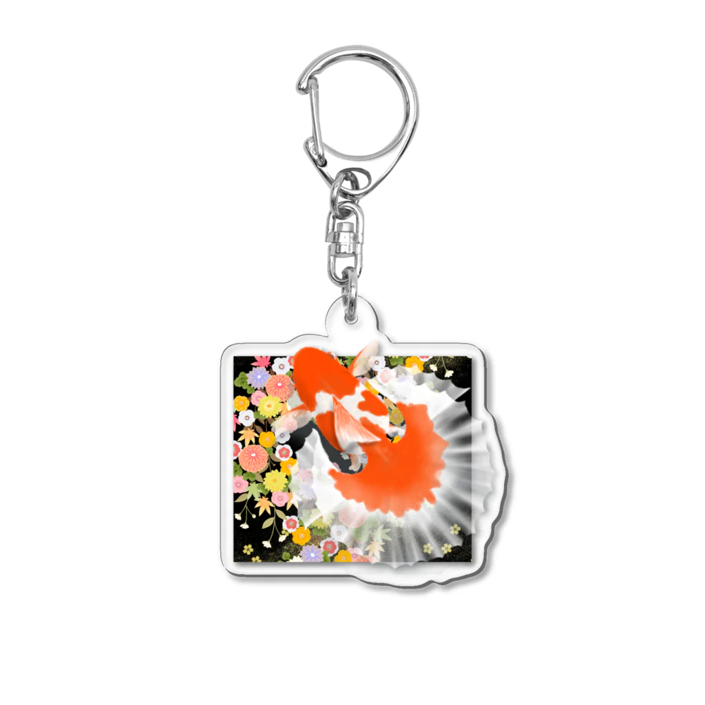 箱庭金魚❀暁姫の土佐錦  Acrylic Key Chain