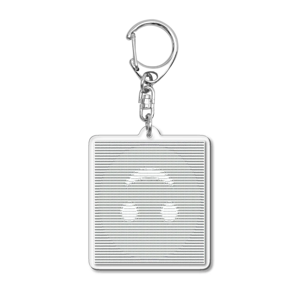 internetのdope ASCII smile #1 Acrylic Key Chain