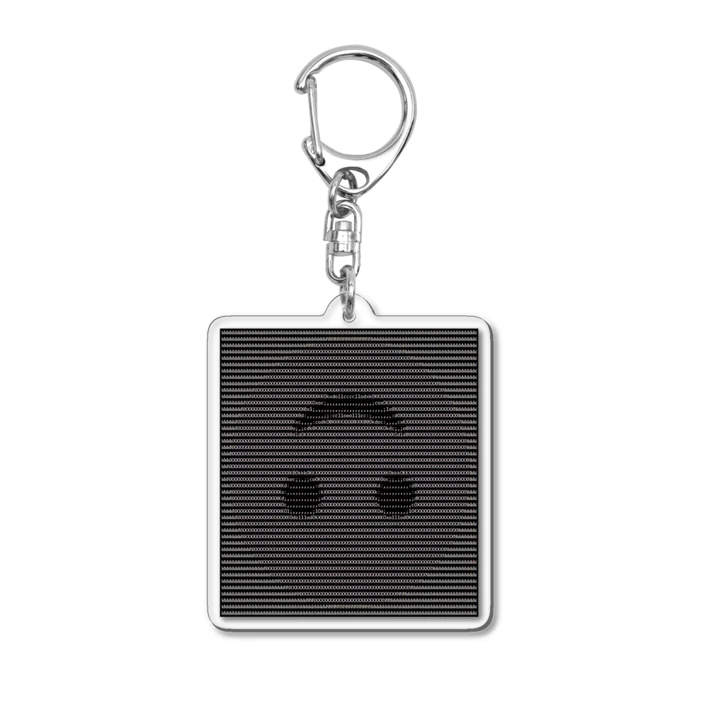 internetのdope ASCII smile #2 Acrylic Key Chain