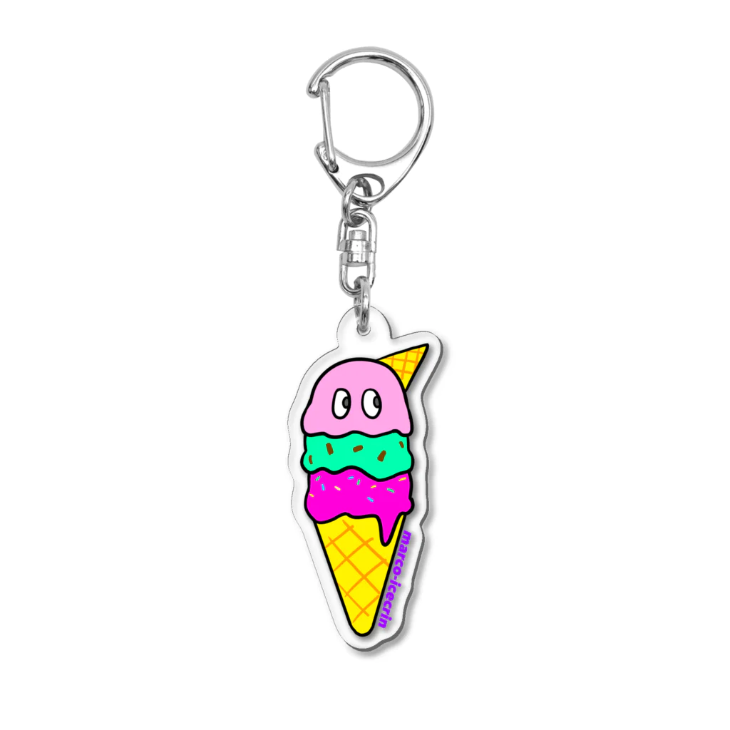 MONO-TAP-ICECRINの2段アイスとマルコ Acrylic Key Chain