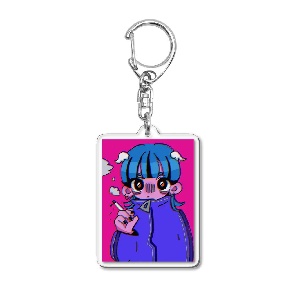 藤子はモチベがとにかく欲しいのサブカルちゃん煙草吸うの⁉️ Acrylic Key Chain