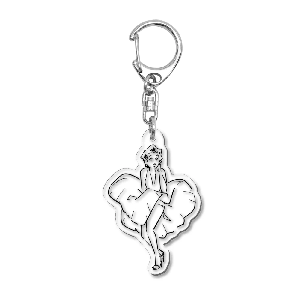 山形屋米店のマリリン・モンロー（Marilyn Monroe) Acrylic Key Chain