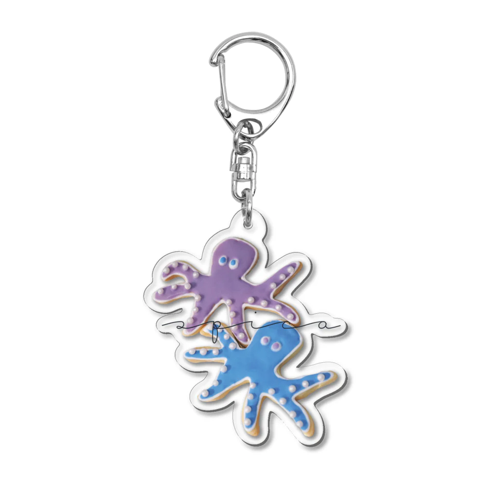 spicaのタコさんクッキー Acrylic Key Chain