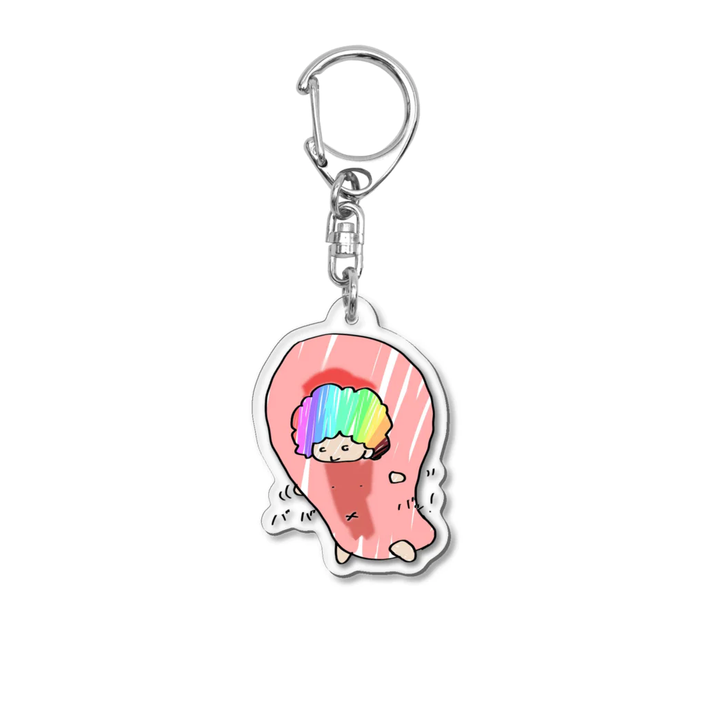 あふろ部のあふろきっちゅ☆ Acrylic Key Chain