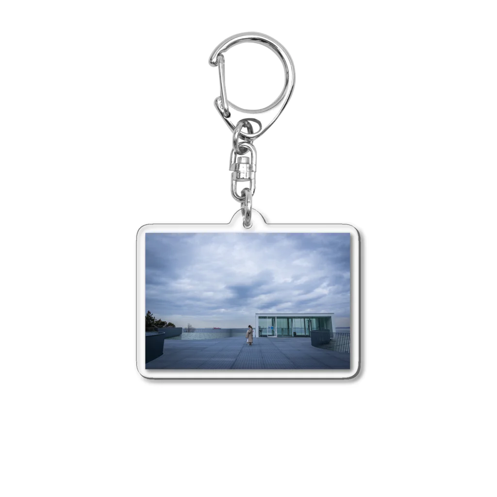 写しん館の曇ル Acrylic Key Chain