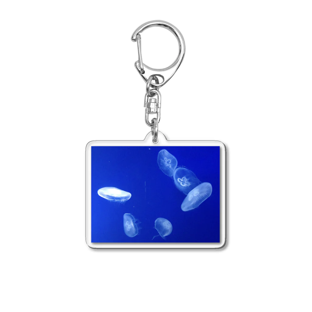 mi-mi（写真家、クラゲ、ノスタルジック）のゆらめきクラゲ Acrylic Key Chain