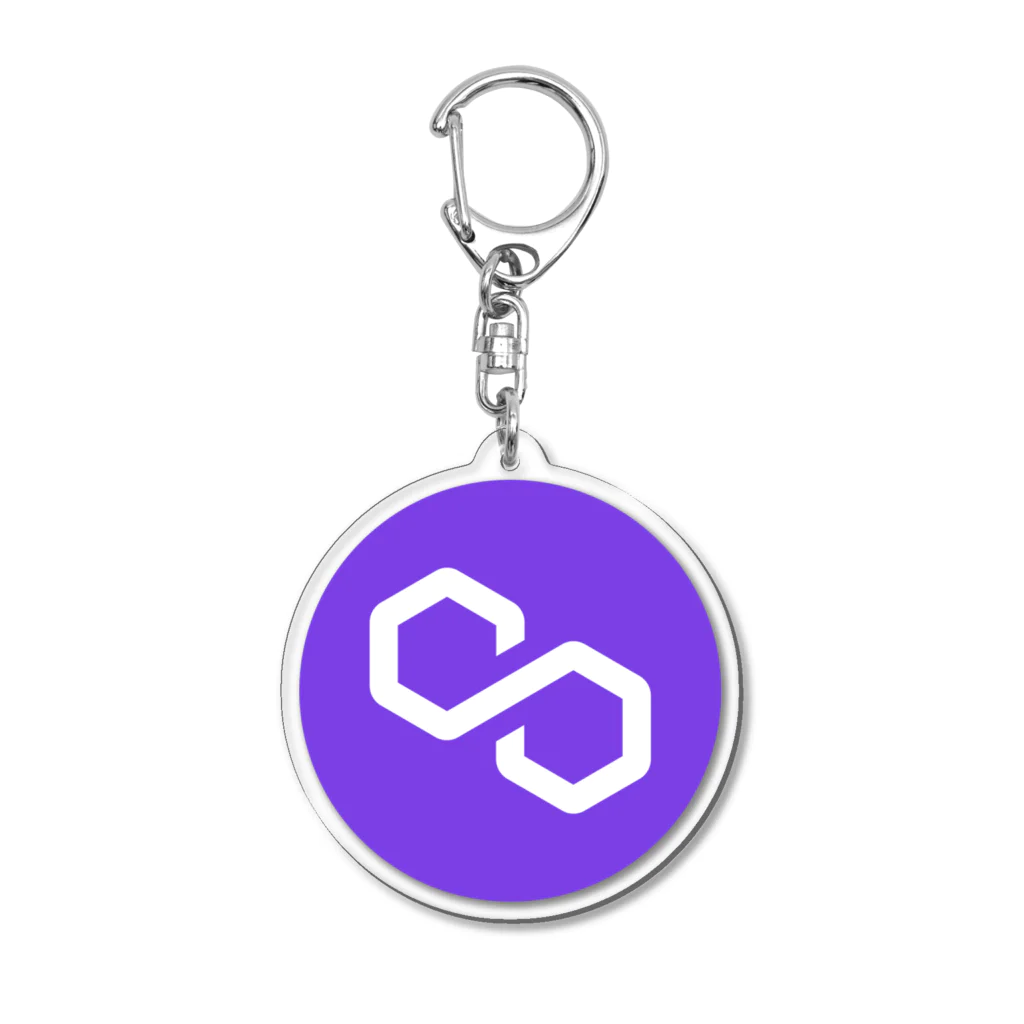 Web3 ShopのMATIC Acrylic Key Chain