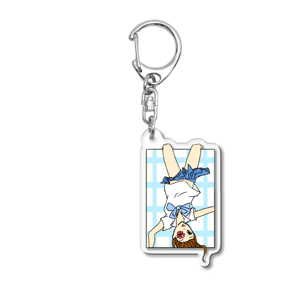 女の子deしゃつの女の子 Acrylic Key Chain