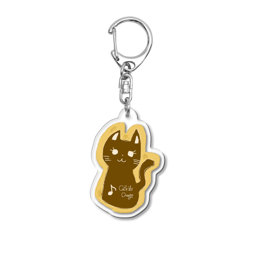 ゆるっとCafeのお茶爆ねこクッキー Acrylic Key Chain