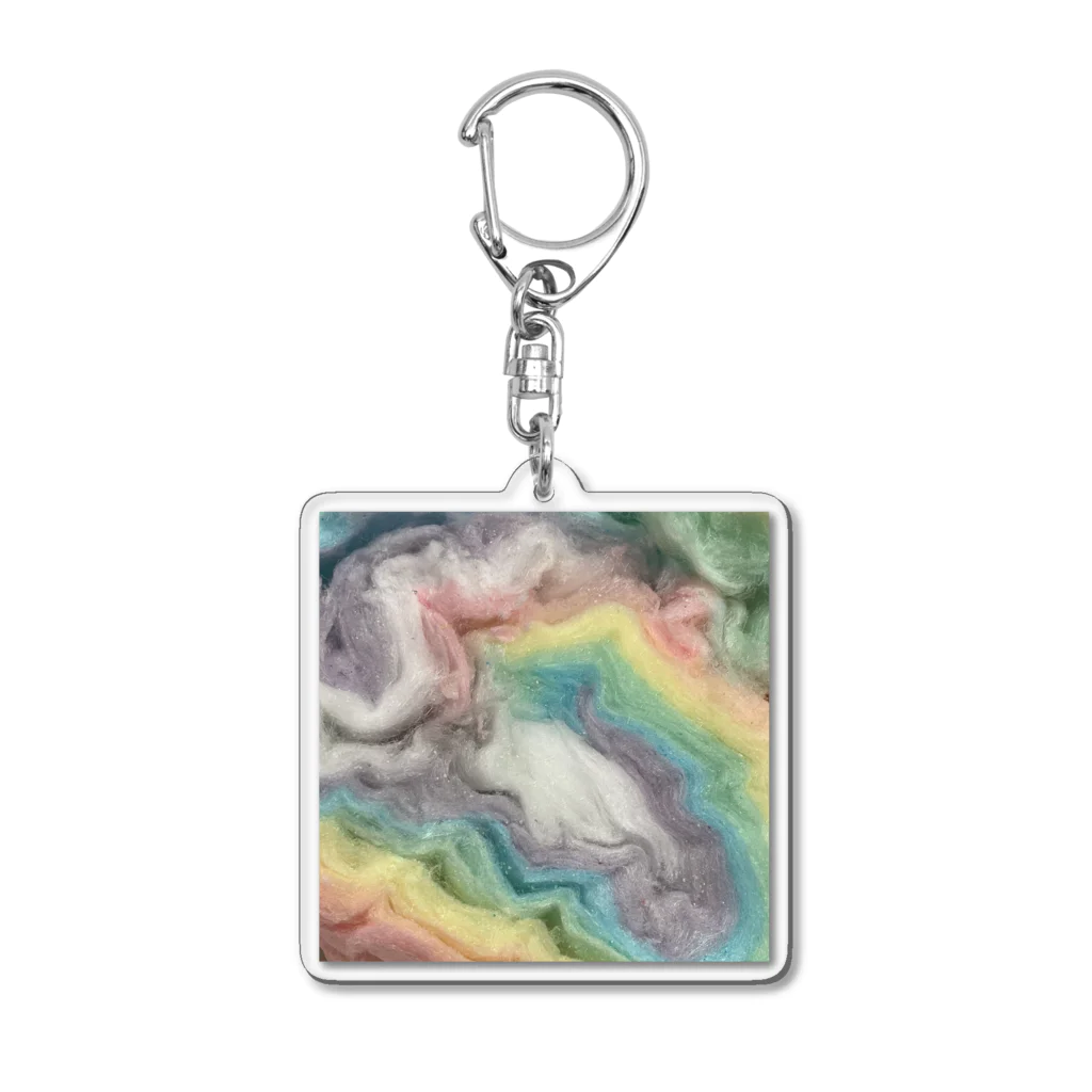 あゆのしおやきのわたあめ Acrylic Key Chain