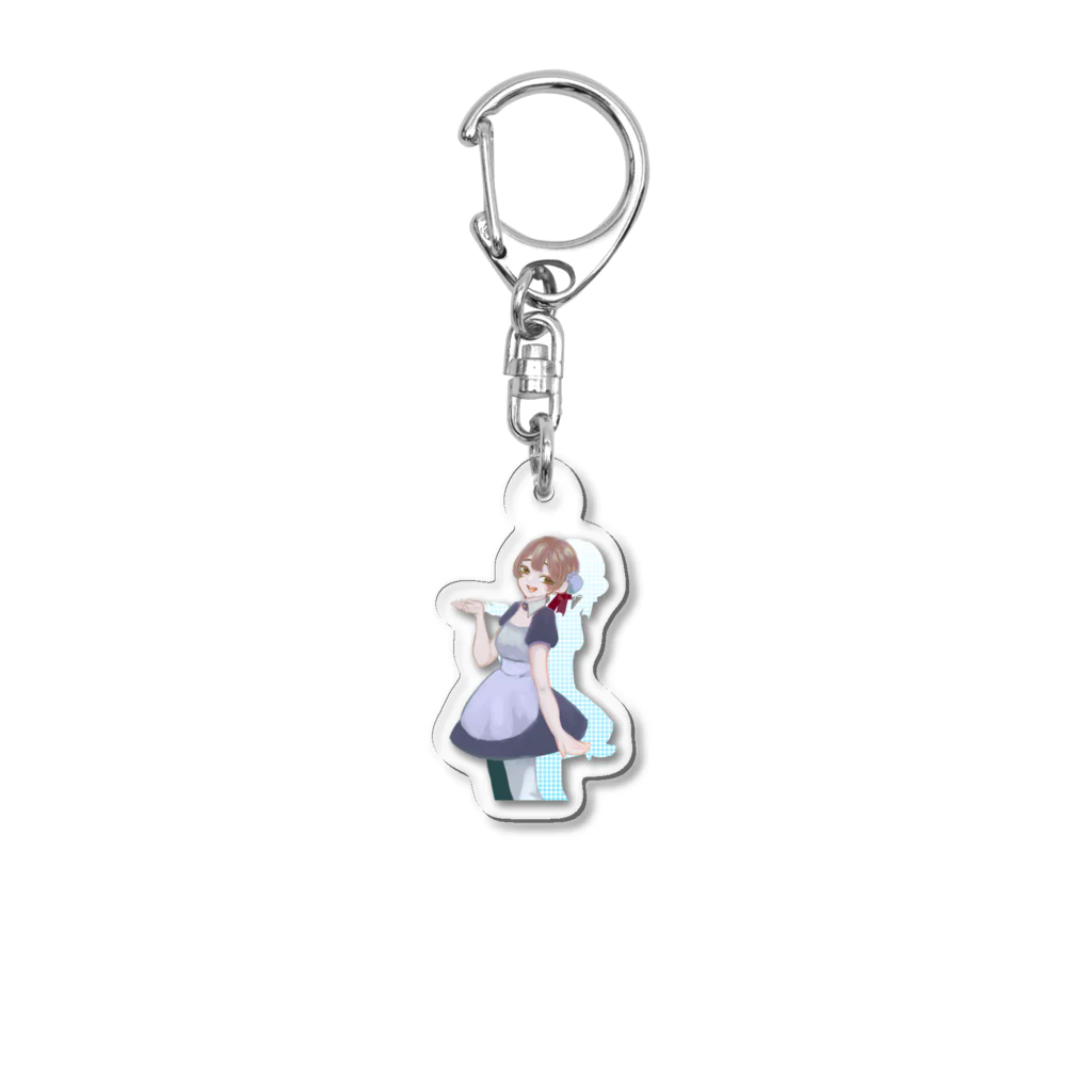 梅兎彩の夏服メイドちゃん Acrylic Key Chain