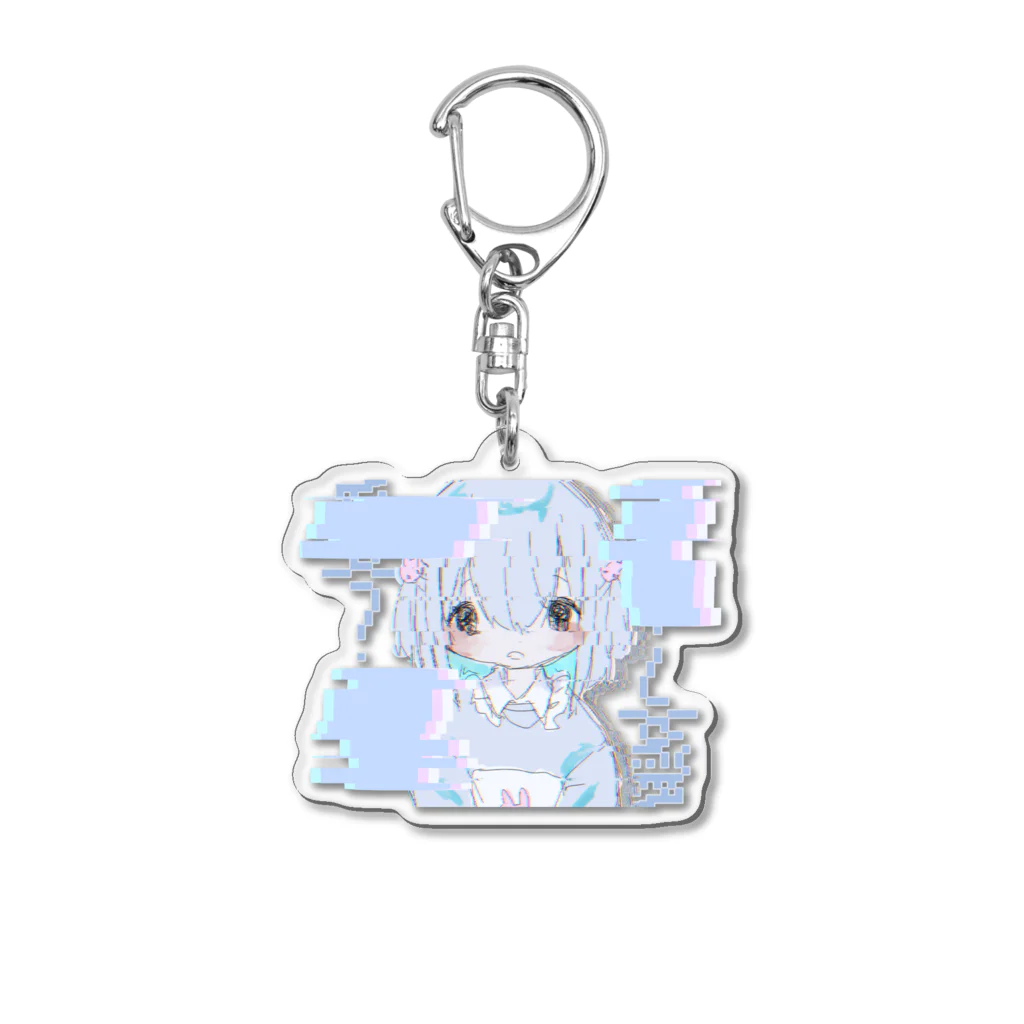 あいせ!!!!の水色・ゲーム Acrylic Key Chain