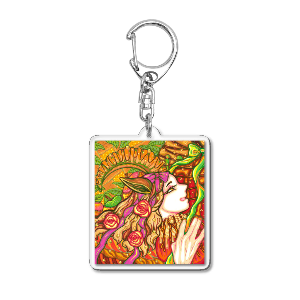 ヒビュウのApple sweets Acrylic Key Chain