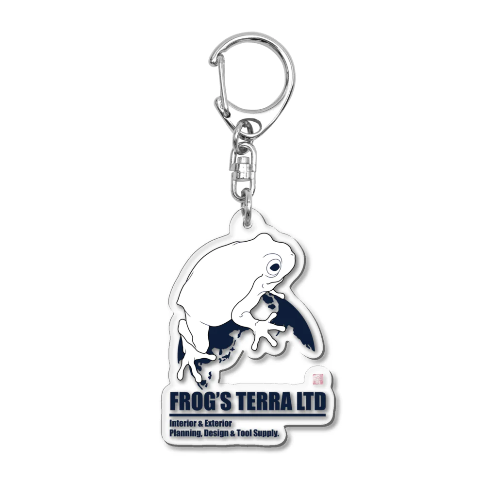 FROG'S TERRA LTDのカラード　ディープシーブルー Acrylic Key Chain