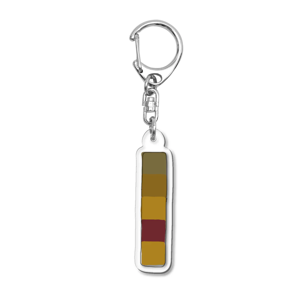 たきおぼっと酒造の見える人には見える４色縦並び四角 Acrylic Key Chain