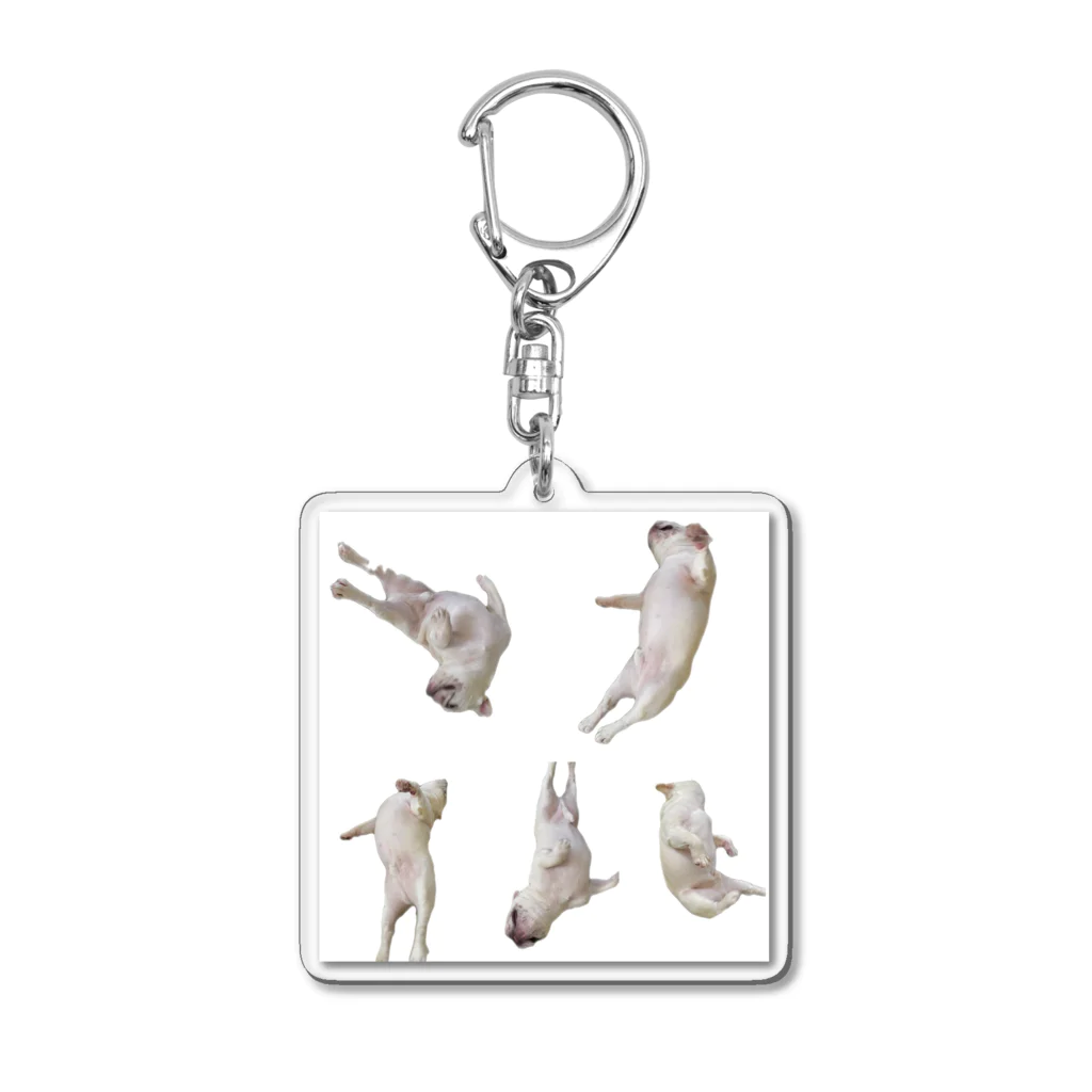 ロキの店の転がる犬 Acrylic Key Chain