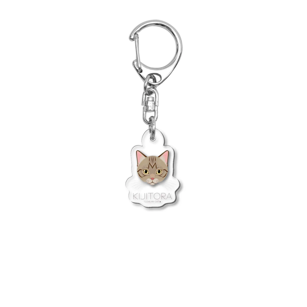 Baby Tigerのねこラブ・キジトラ Acrylic Key Chain