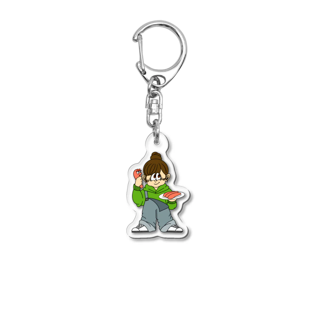 faceのfunny friends Acrylic Key Chain