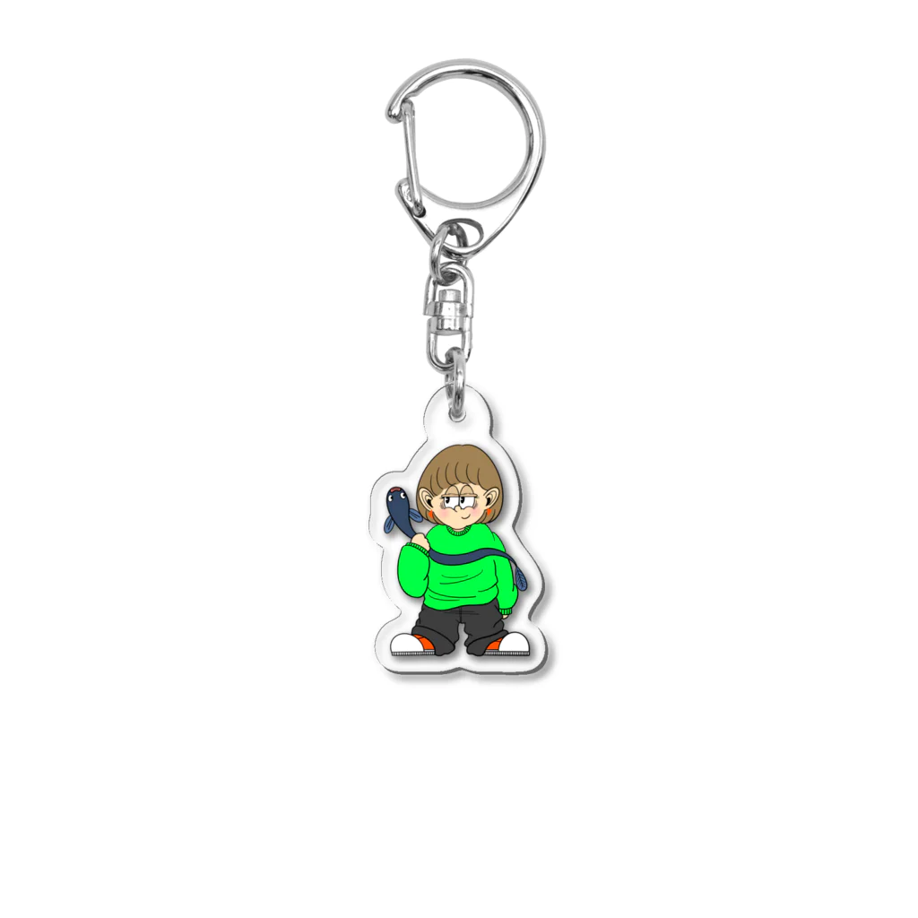 faceのfunny friends Acrylic Key Chain