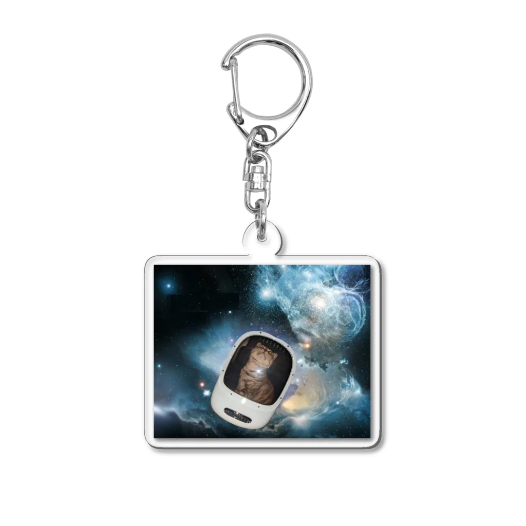 Space CatのSpace Cat Acrylic Key Chain