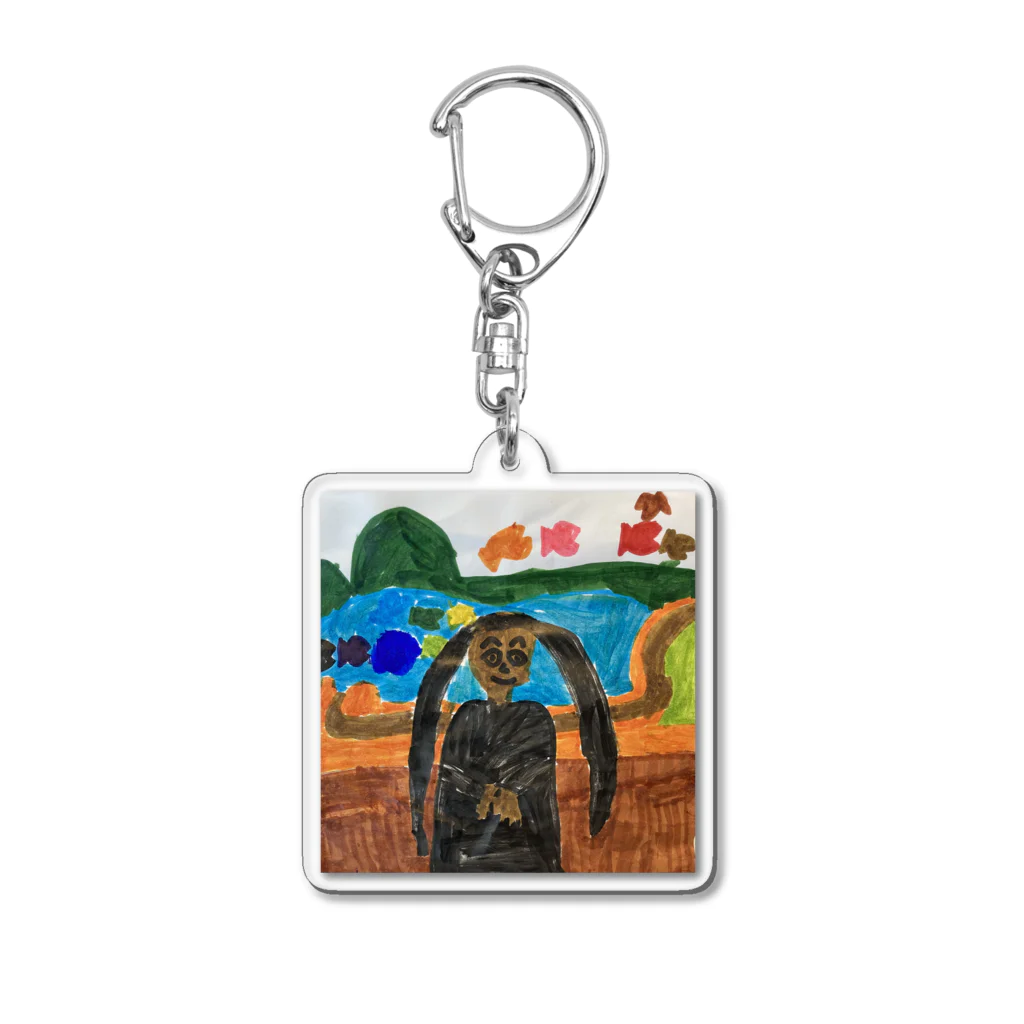 ギフっ子SHOPの女の子 Acrylic Key Chain