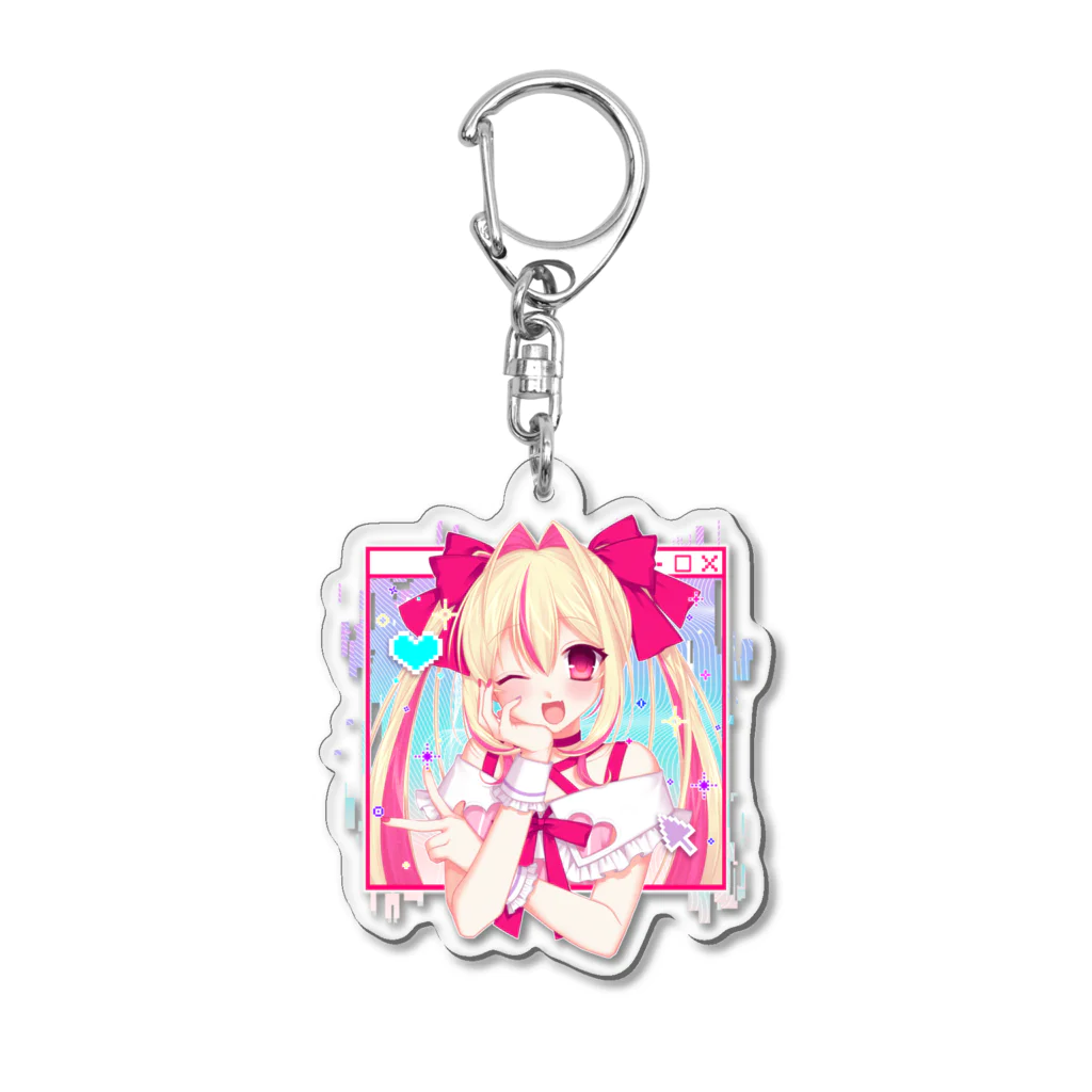 露天販売のいんた〜ねっと・Kawaii・が〜る Acrylic Key Chain