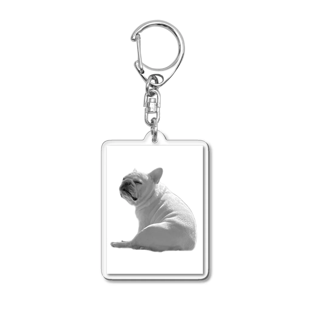 ロキの店の座り犬 Acrylic Key Chain